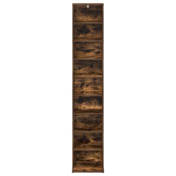 CD Regal Raucheiche 33 x 23,5 x 175 cm Holzwerkstoff
