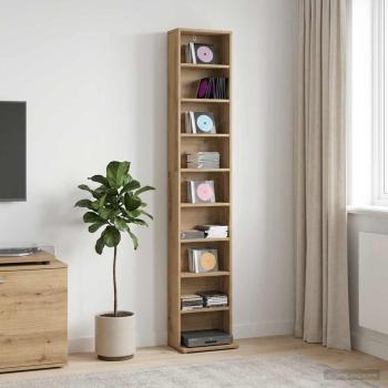 ARDEBO.de - CD Regal Artisan-Eiche 33 x 23,5 x 175 cm Holzwerkstoff