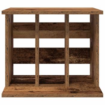 Vinyl Plattenaufbewahrung Altholz 42 x 33 x 36 cm Holzwerkstoff