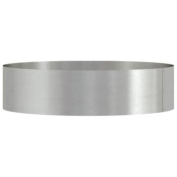 Pflanzenring Silber 80 x 80 x 20 cm Edelstahl