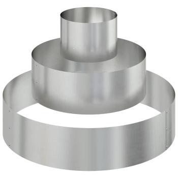 Garten-Pflanzgefäß Silber 90 x 90 x 20 cm Verzinkter Stahl