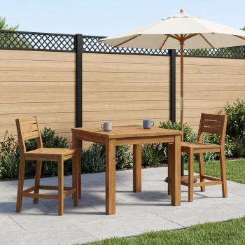 ARDEBO.de - Couchtisch Natur 49 x 48,5 x 36 cm Massivholz Akazie