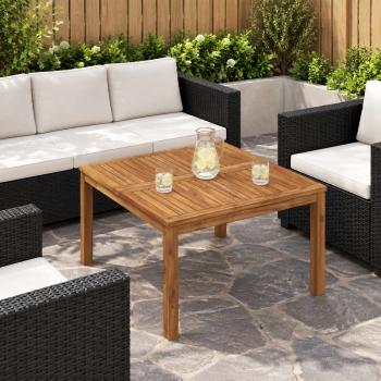 ARDEBO.de - Couchtisch Natur 80 x 80,5 x 45 cm Massivholz Akazie