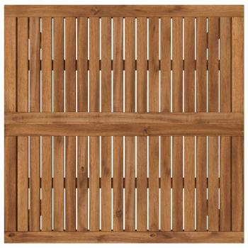Couchtisch Natur 80 x 80,5 x 45 cm Massivholz Akazie