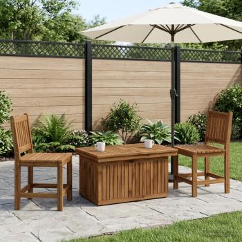 ARDEBO.de - Gartenkaffee Tisch aus massivem Akazienholz höhenverstellbar