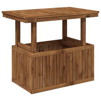 Gartenkaffee Tisch aus massivem Akazienholz höhenverstellbar