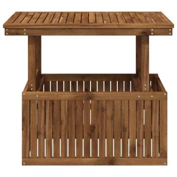 Gartenkaffee Tisch aus massivem Akazienholz höhenverstellbar