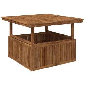 Gartenkaffee Tisch aus massivem Akazienholz höhenverstellbar
