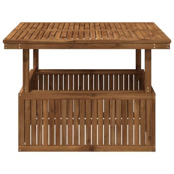 Gartenkaffee Tisch aus massivem Akazienholz höhenverstellbar
