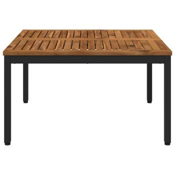 Couchtisch Natürlich und Schwarz 80 x 80,5 x 45 cm