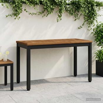 ARDEBO.de - Gartenbank 80,5 x 35 x 45 cm Massivholz Akazie Rechtwinklig