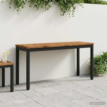 ARDEBO.de - Gartenbank 108,5 x 35 x 45 cm Massivholz Akazie Rechtwinklig