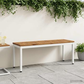 ARDEBO.de - Gartenbank 108,5 x 35 x 45 cm Massivholz Akazie Rechtwinklig
