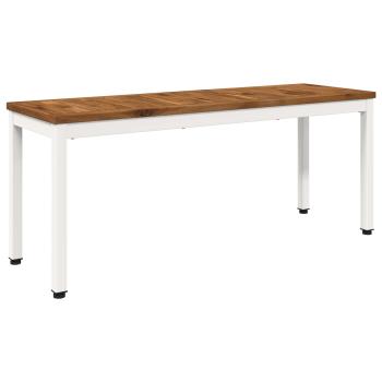 Gartenbank 108,5 x 35 x 45 cm Massivholz Akazie Rechtwinklig