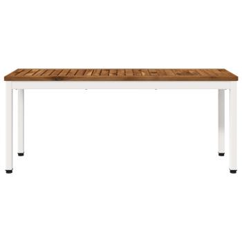 Gartenbank 108,5 x 35 x 45 cm Massivholz Akazie Rechtwinklig