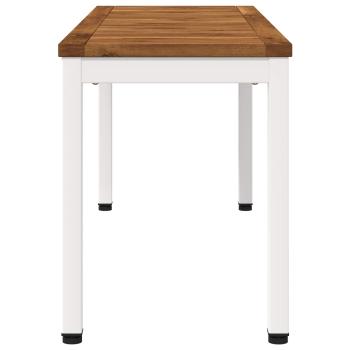 Gartenbank 108,5 x 35 x 45 cm Massivholz Akazie Rechtwinklig
