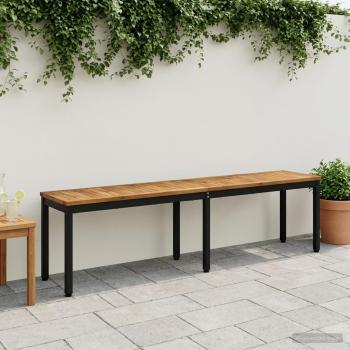 ARDEBO.de - Gartenbank 161 x 35 x 45 cm Massivholz Akazie Rechtwinklig