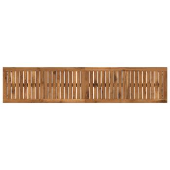 Gartenbank 161 x 35 x 45 cm Massivholz Akazie Rechtwinklig
