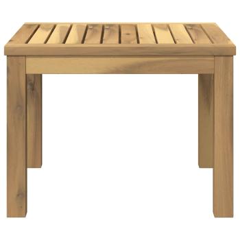 Couchtisch Weiß 49 x 48,5 x 36 cm Massivholz Akazie