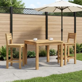 Couchtisch Weiß 60 x 60,5 x 36 cm Massivholz Akazie