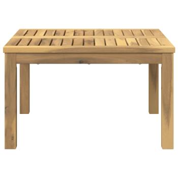 Couchtisch Weiß 60 x 60,5 x 36 cm Massivholz Akazie