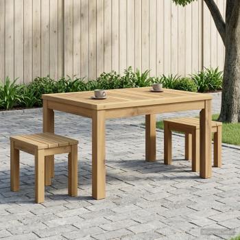 ARDEBO.de - Couchtisch Weiß 50 x 68,5 x 36 cm Massivholz Akazie