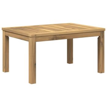 Couchtisch Weiß 50 x 68,5 x 36 cm Massivholz Akazie