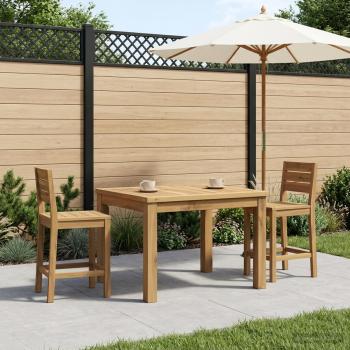 Couchtisch Weiß 50 x 68,5 x 36 cm Massivholz Akazie
