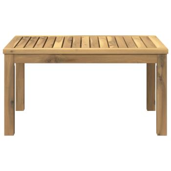Couchtisch Weiß 50 x 68,5 x 36 cm Massivholz Akazie