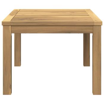 Couchtisch Weiß 50 x 68,5 x 36 cm Massivholz Akazie
