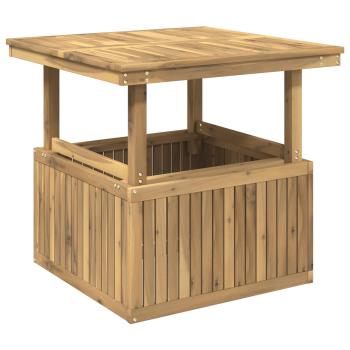 Gartenkaffee Tisch aus massivem Akazienholz höhenverstellbar