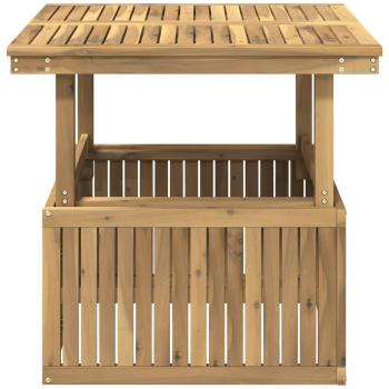 Gartenkaffee Tisch aus massivem Akazienholz höhenverstellbar