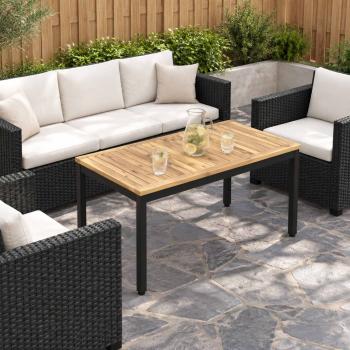 ARDEBO.de - Couchtisch Weiß und Schwarz 49 x 100,5 x 45 cm