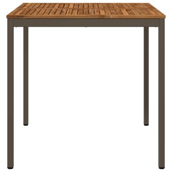 Gartenbar-Tisch NAARDEN Natur und Kaffee 110 x 108,5 x 105 cm