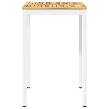 Gartenbar-Tisch NAARDEN Weiß 70 x 68,5 x 105 cm