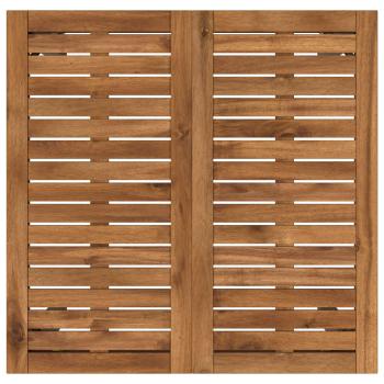 Gartenbar-Tisch Natur und Kaffee 70 x 68,5 x 105 cm