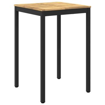 Gartenbar-Tisch Weiß und Schwarz 70 x 68,5 x 105 cm