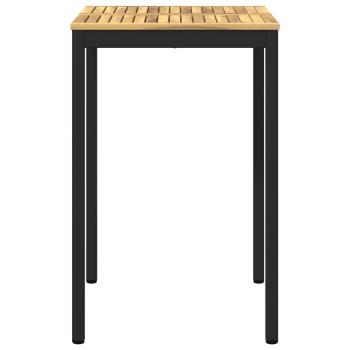 Gartenbar-Tisch Weiß und Schwarz 70 x 68,5 x 105 cm