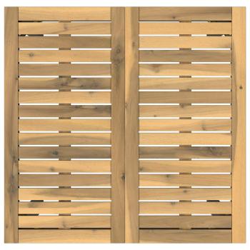 Gartenbar-Tisch Weiß und Schwarz 70 x 68,5 x 105 cm