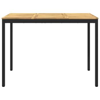 Gartenbar-Tisch Weiß und Schwarz 147 x 88,5 x 105 cm