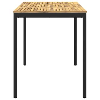 Gartenbar-Tisch Weiß und Schwarz 147 x 88,5 x 105 cm