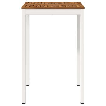 Gartenbar-Tisch NAARDEN Natürlich und Weiß 70 x 68,5 x 105 cm