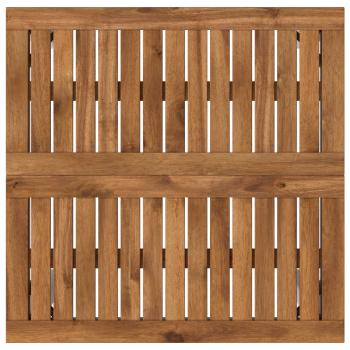 Gartenbar-Tisch NAARDEN Natürlich und Weiß 60 x 60,5 x 105 cm