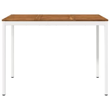 Gartenbar-Tisch Natürlich und Weiß 147 x 88,5 x 105 cm