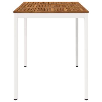 Gartenbar-Tisch Natürlich und Weiß 147 x 88,5 x 105 cm