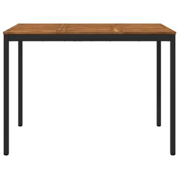 Gartenbar-Tisch NAARDEN Natürlich und Schwarz