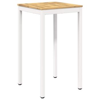 Gartenbar-Tisch NAARDEN Weiß 60 x 60,5 x 105 cm