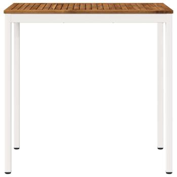 Gartenbar-Tisch Natürlich und Weiß 108,5 x 55 x 105 cm