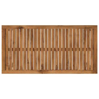 Gartenbar-Tisch Natürlich und Weiß 108,5 x 55 x 105 cm