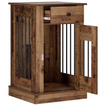 Hundekäfigmöbel Altholz 50 x 47,5 x 80 cm Holzwerkstoff